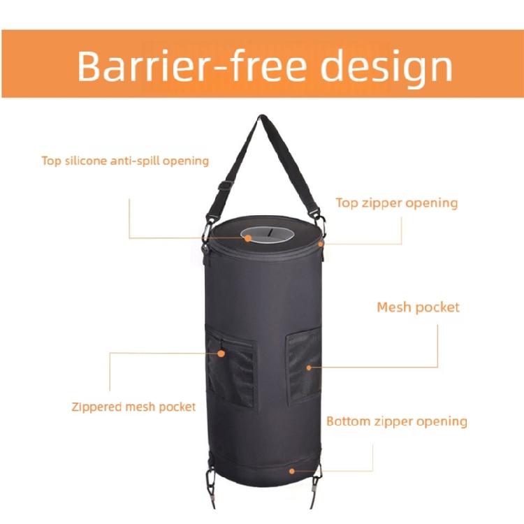 Reusable Outdoor Trash Bag Waterproof Folding Storage for Boating Camping Beach Activity Heavy Type Fabric Texture