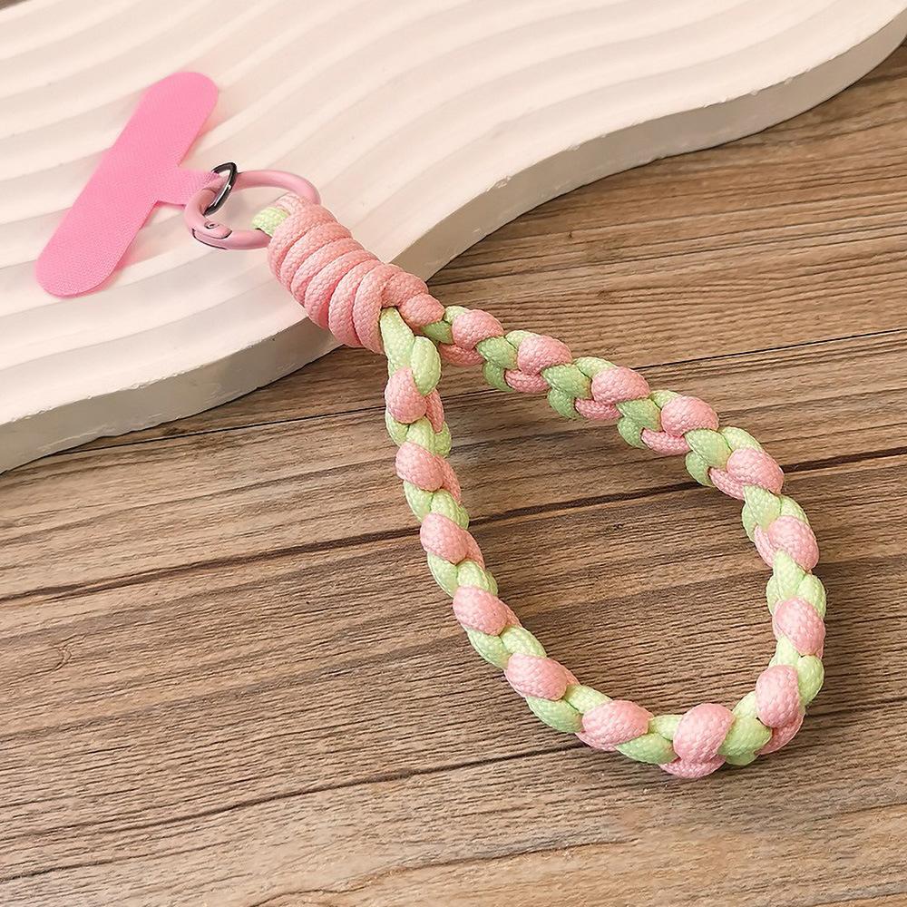 Mobile Phone Lanyard, Short Wrist Rope, Multi-strand Braided Rope, Suitable for Mobile Phone Case, Small Sling, Simple and Thick Anti-drop Rope