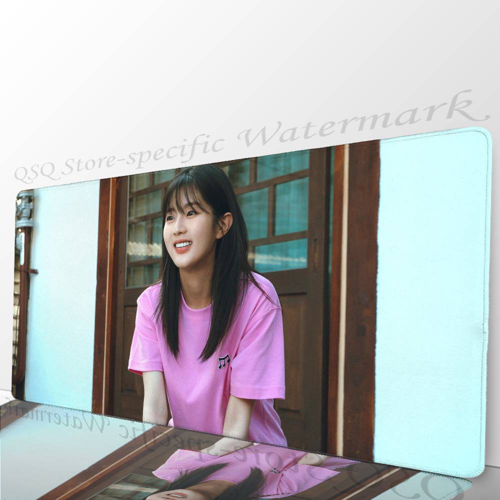 

Korean Celebrity S-Shin Eun Soo Mousepad Non-slip Suitable For Office Computers Laptops E-sports Game Desk Mats XXL Keyboard LockEdge700x300x2mm