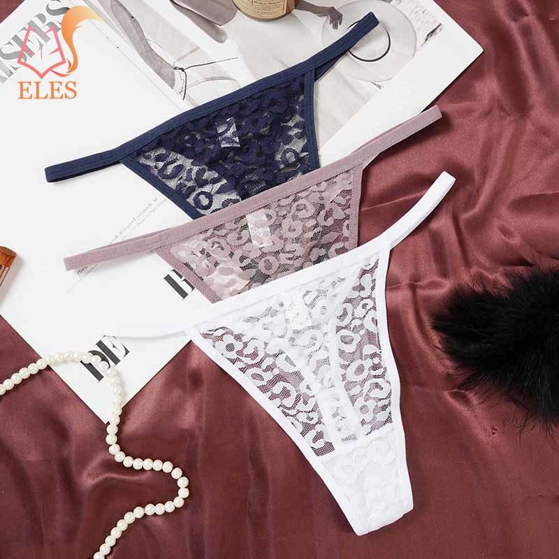 Sexy Thin Ladies Lace Mesh Light Panties Summer Sexy Comfortable Breathable Underwear Women's Thong