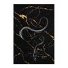 Cobra Gothic Tattoo Snake Black and Gold Luxury Wall Art Canvas Painting Prints Dark Living Room Home Modern Posters Mural Animals Ideal Decoration