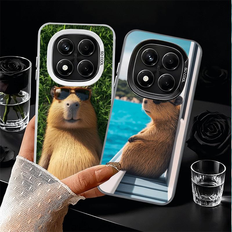 Animal Capybara Cute Soft Phone Case for Samsung Galaxy S24 S25 FE S26 Edge S23 Ultra S22 Plus S21 + Shockproof Cover Back Shell