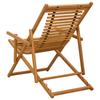 Deck Chair 3 Positions Solid Eucalyptus Wood Natural