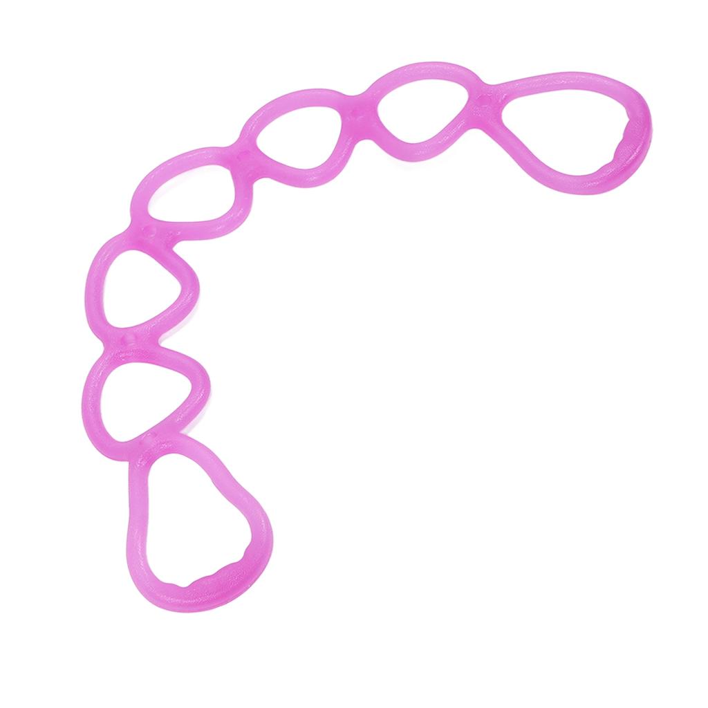 Fitness Elastic Pull Rope Home Gym Multifunctional Yoga Shaping Workout 7 Hole Resistance Band (Purple)