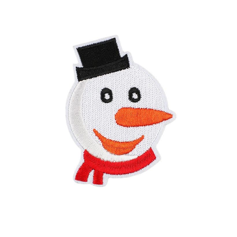New Christmas Letter Embroidery Cloth Sticker Christmas Tree Towel Embroidery Patch Sticker Snowman Snowflake Computer Embroidery Chapter Boy