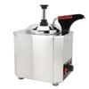 2L Sauce Warmer Dispenser Stainless Steel 30‑85 degrees C Adjustable Electric Cheese Dispenser with Pump for Home