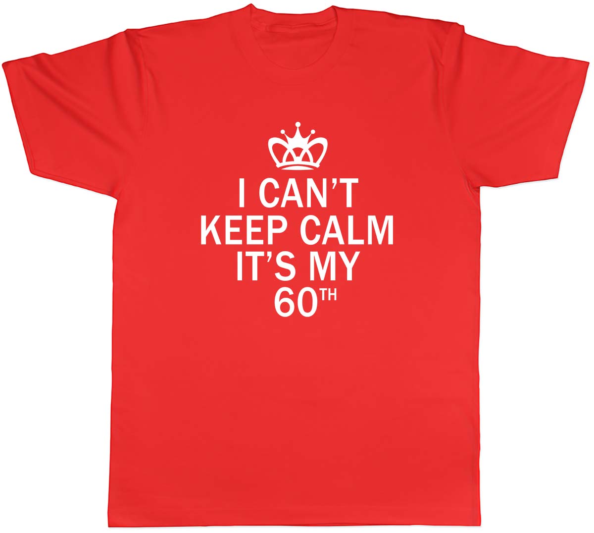 I Cant Keep Calm Its My 60th Funny Birthday Unisexs Unisex TShirt Tee S
