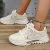 Fashion Fashion Lace Up Platform Sneaker Women Comfy Mesh Breathable Running Walking Shoes Woman Non Slip Thick Bottom Vulcanized Shoes