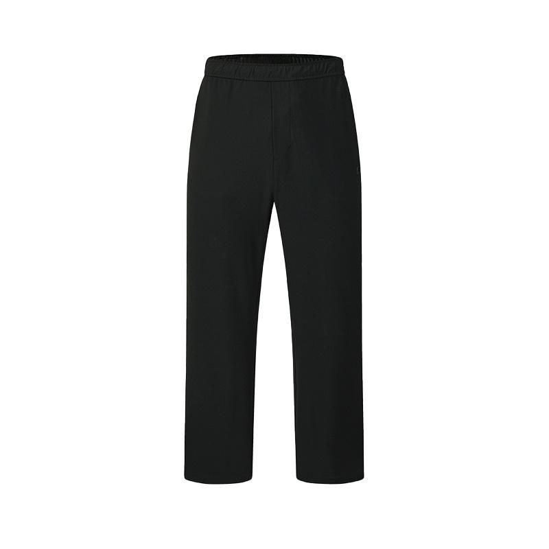 FILA Fitness Series Simple Classic Solid Color Basic Training Casual Knit Sports Pants Men pants A11M621606F-BK
