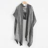 Luxury Cotton Linen Yarn-dyed Winter Men's Scarf Striped Soft Thin Long Shawl Tassel Neckerchief Wrap Autumn Winter Warm