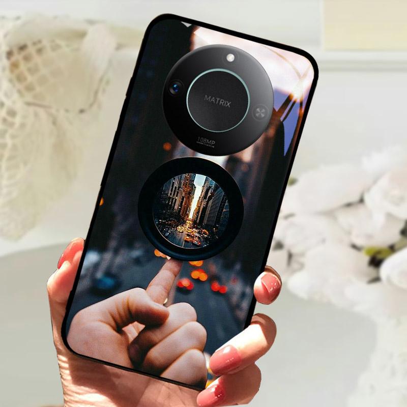 For Honor X9C Smart Case Cover Fashion Luxury Cool Animals Painted Fundas For Honor X9C Smart Tempered Glass Phone Back Shell