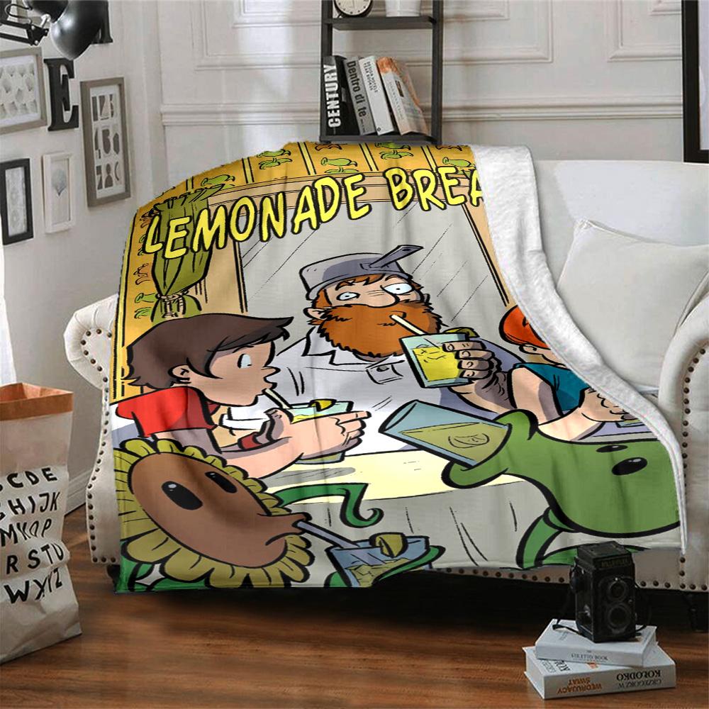 Plants Vs. Zombies Blanket Durable Comfort Perfect for Bedding Bed Chair for All Seasons Warmthful Decor Unique Gift for Family and Friends Camping
