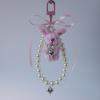 Heart Pearl Phone Chain Plush Rabbit Charm Keychain Pendant Backpack Decoration