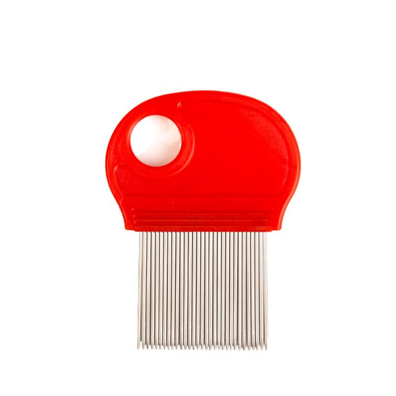 Universal Pet Supplies for Cats and Dogs, Stainless Steel Long Needle Lice Removal Pet Flea Comb, Pet Needle Comb