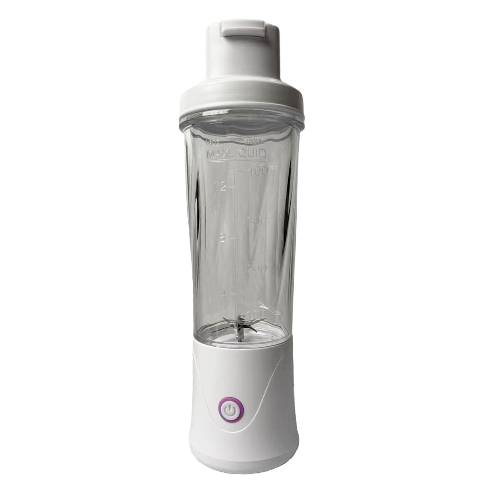 

Personal Juicer for Smoothies & Shakes 450ML Cordless Mini Small Blender Cup USB-C Rechargeable for Picnic/Sports/Office белый