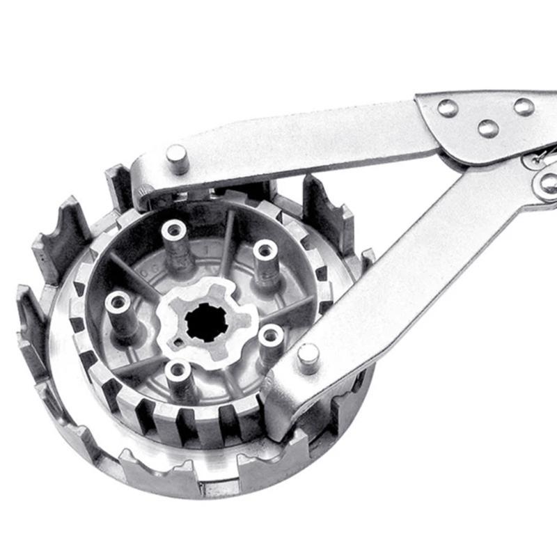 Heavy Duty Steel Flywheel Stabilizer Lock Tool Precise Fitment For Motorcycle Clutch Replacement And DIYer Maintenance