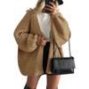Women's Sweater Solid Color Long-sleeved Casual Loose Cardigan Sweater Jacket