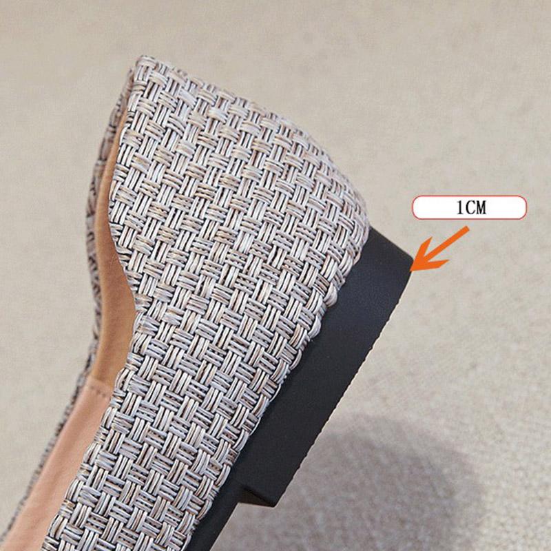 New Fashion Women Daily Pointed Toe Flats Lady Casual Slip On Low Heels Female  Sparkly Rhinestone Barefoot Shoes Plus Size
