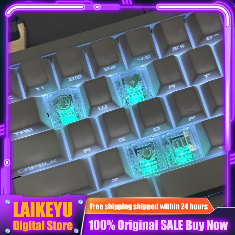 Keycaps Skill Valorant Tastiera Meccanica Profilo Cherry Trasparente Keycaps Personalizzati Anime Tastiera da Gioco PC Regalo Collezionabili