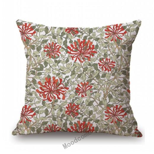 British Art Uk Artist William Morris Flower Pattern Floral Design Elegant Home Decorative Sofa Throw Pillow Case Cushion Cover