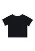 RADINEO Lovely Puppy Black Crop Top