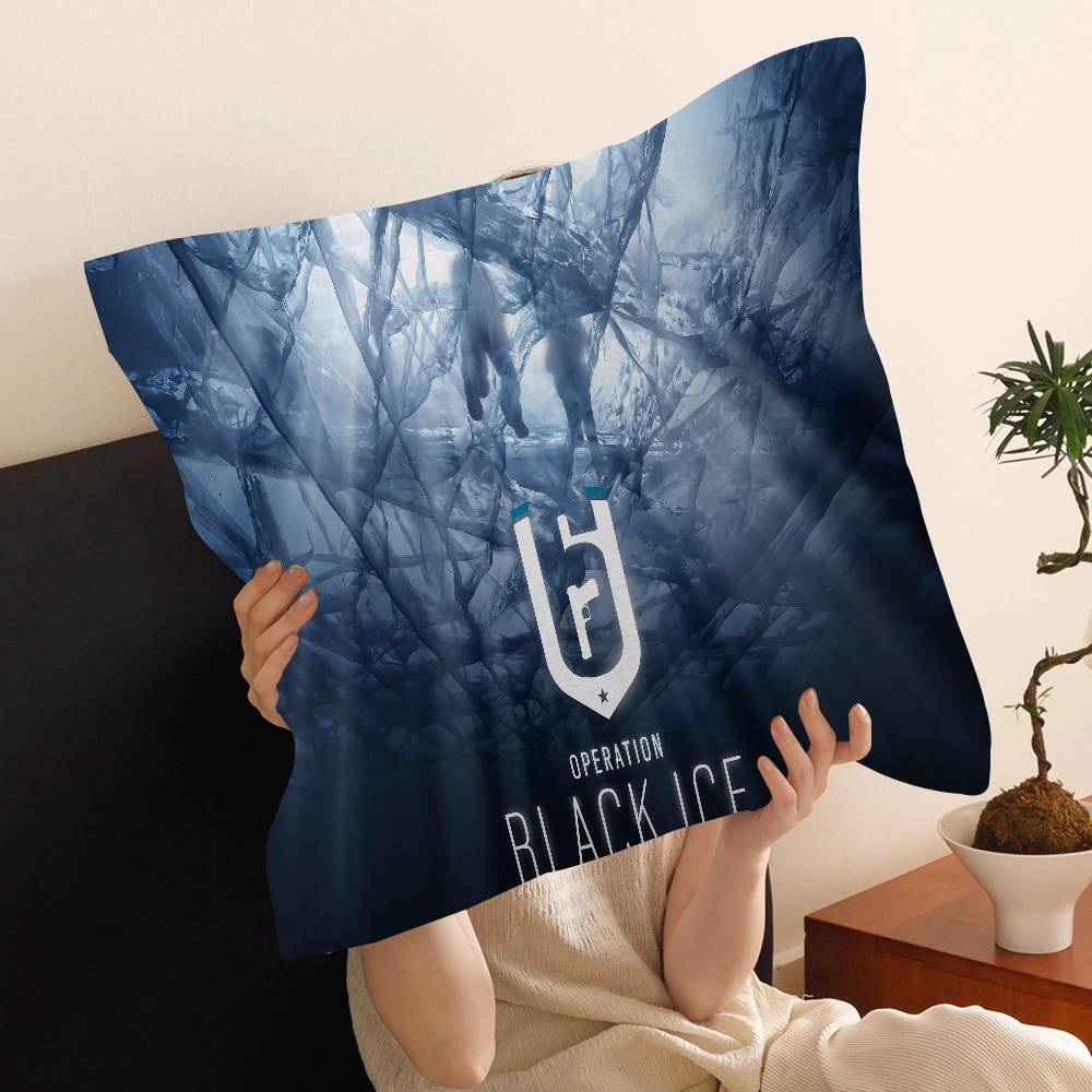 Game R-Rainbow S-Six S-Siege Pillow Gift Home Office Decoration Bedroom Sofa Car Cushion Cover case 45x45