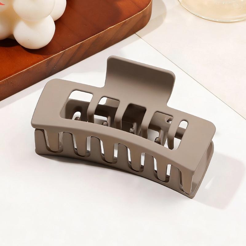 Square Plastic Hair Claw Clip For Women Secure Grip Lightweight Hair Accessory Hairpin For Comfort And Styling