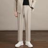 Versatile Ins Business Nine-point Small Trousers Men's Summer Loose Straight Wide-leg Trousers Thin Pants Drape Suit Trousers