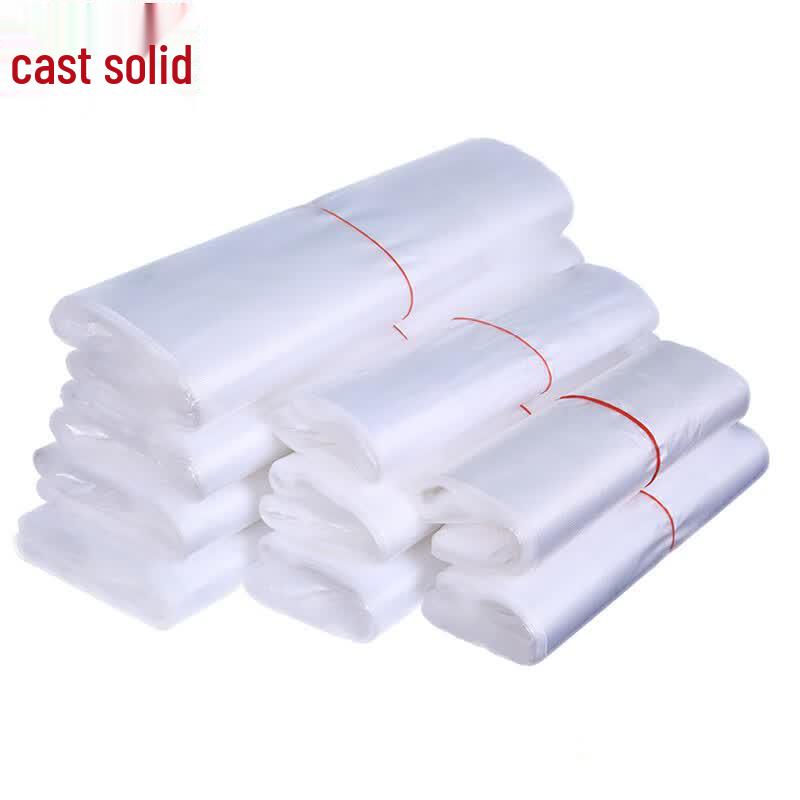 Disposable White Transparent Plastic Vest Bags