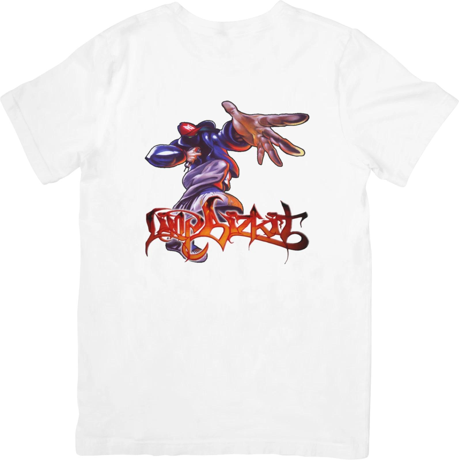 

Limp Bizkit Music Fit for Men & Women Quality Cotton T-Shirt White. 4XL