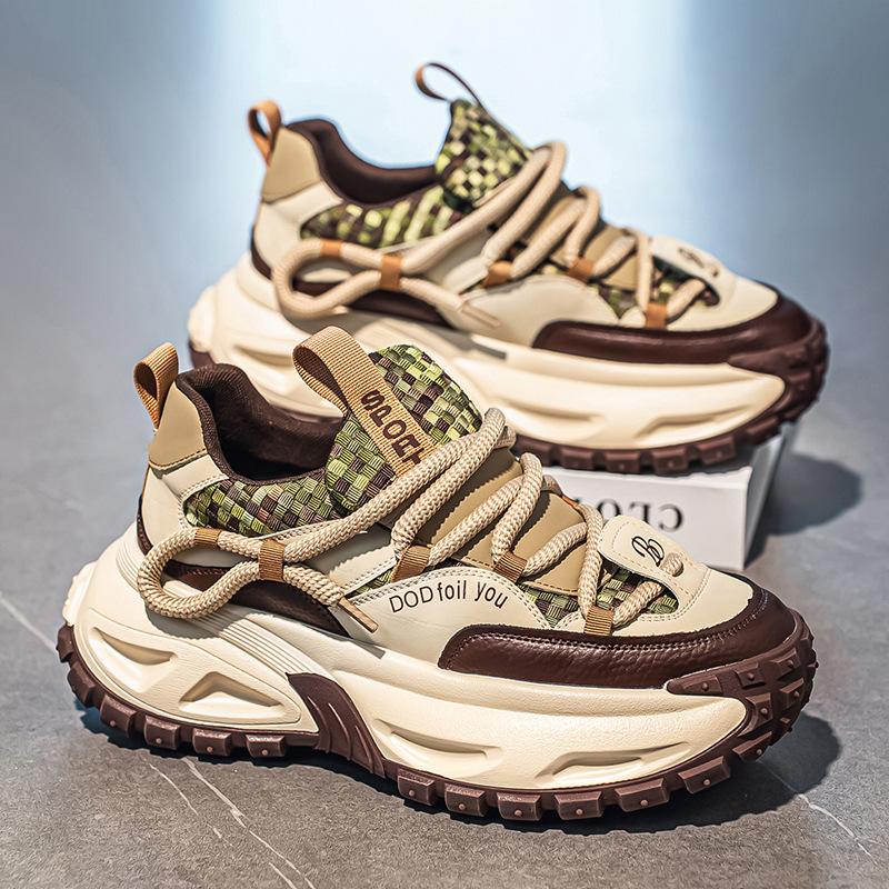 Shoes for Men High Quality Trend Light Platform Sneakers Fashion Retro Heightening Casual Thick Sole Men Shoes Zapatillas Hombre