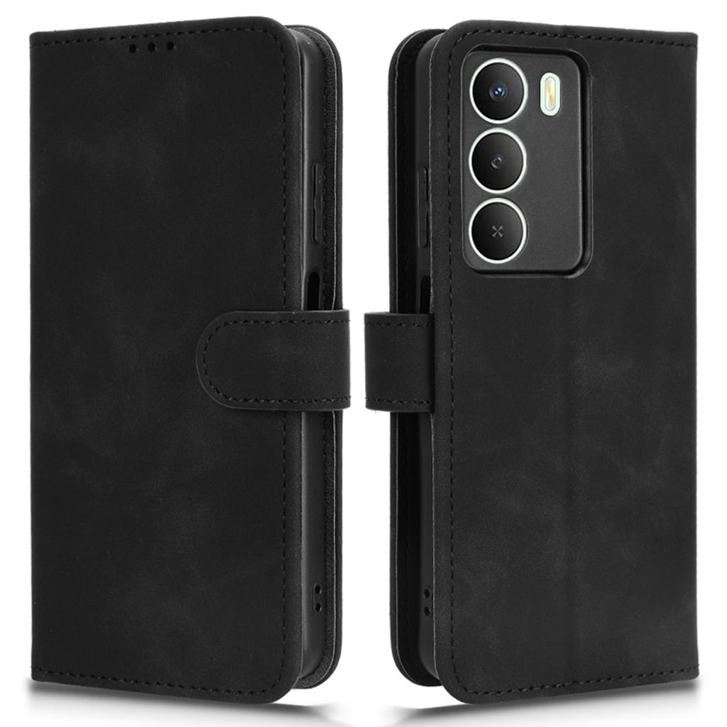 For Realme 14x 5G Leather Case Skin Feel Anti Drop Wallet Flip Phone Cover