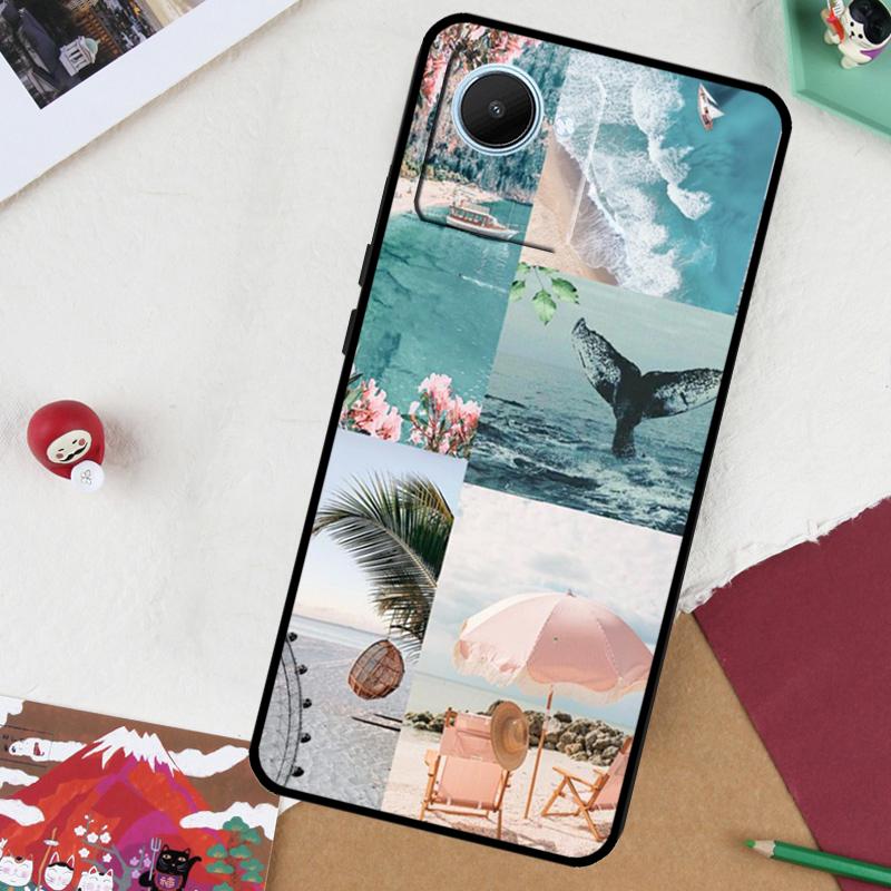 Summer Beach Collage For Realme 14 Pro Plus 13 10 11 12 GT 6 5 6T GT7 Pro C61 C55 C53 C51 C21Y C25S C67 C75 Case