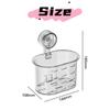 Home Creative Suction Cup Storage Basket Bathroom Makeup Hollowed Out Drain Rack Multifunctional Wall Mounted Cosmetics Holder