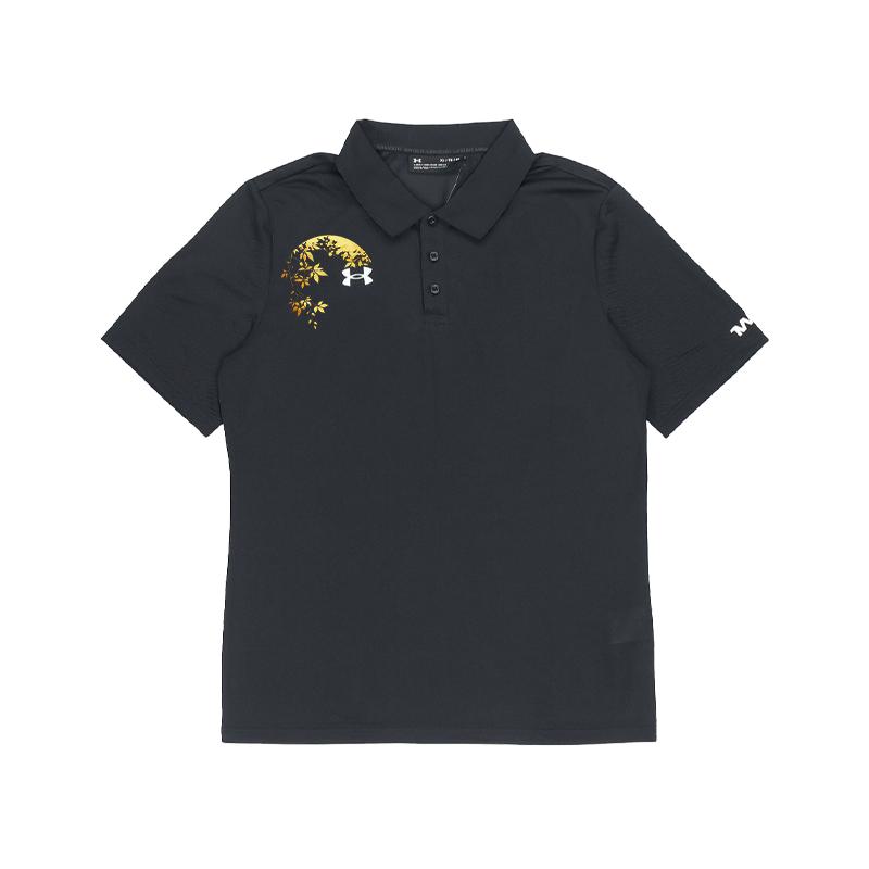 

Under Armour Настраиваемое Поло с логотипом полумесяца, повседневное, спортивное, тренировочное, дышащее, с коротким рукавом, унисекс, черное 21500537-001(TEAM702-A28) M