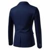 Spring Autumn Men's Single Button Slim Fit Blazers Smart Casual Turn-Down Collar Suit Jacket Men Formal Wedding Blazers Outwear