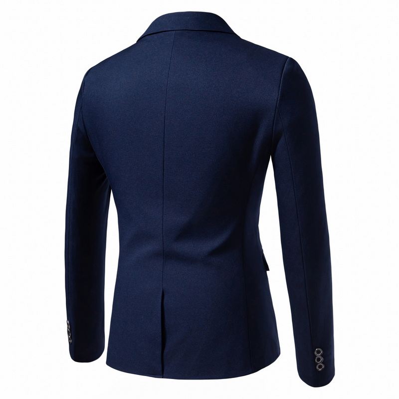Spring Autumn Men's Single Button Slim Fit Blazers Smart Casual Turn-Down Collar Suit Jacket Men Formal Wedding Blazers Outwear