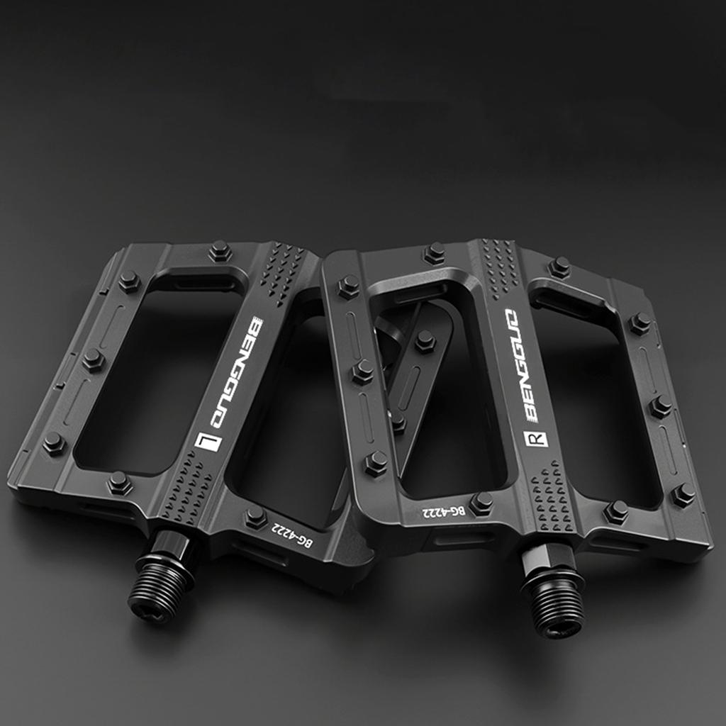 Mountain Bicycle Pedal Durable Nylon Steel Shaft Anti Slip Wide Pedal for Cycling Enthusiasts and Bike Repair Accessories