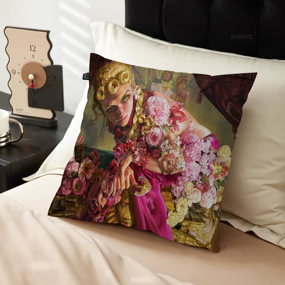 Anime JoJo Bizarre Adventure Retro Anime Cushion Cover Car Throw Pillow Case For Sofa Car Christmas Gift 40x40cm 45x45cm