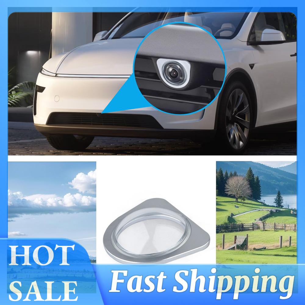 Protezione Fotocamera Anteriore in Vetro Temperato Kit Cover Protettive Resistenti a Graffi e Cadute per Tesla Model Y/3 2026-2026Model YL