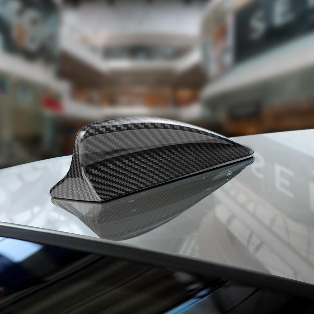 Real Carbon Fiber Roof Shark Fin Antenna Trim Cover for Various Vehicle Models for F22 F23 F30 F33 F35 F80 F82 F87 G11 G20 G30