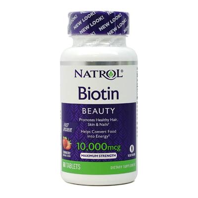 Biotin Beauty Fast Dissolve 10000 Mcg, 60 Tablets