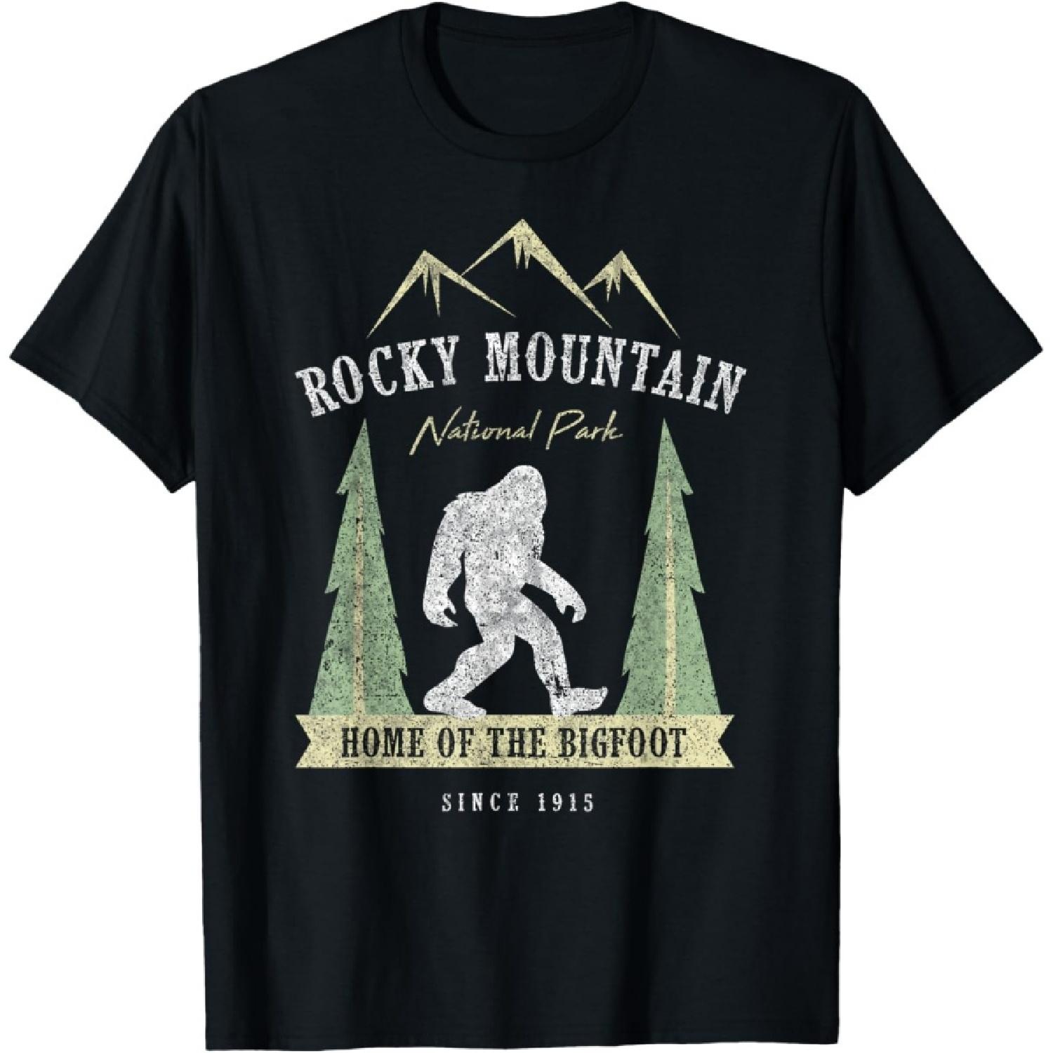

Rocky Mountain National Park Bigfoot Colorado Gift Sasquatch T-Shirt XXXXXL чорний