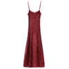 Fashion Style Fall and Winter New Arrival Women's Clothing Elegant Beads Decoration Intimates Mid Length Long Length Dress 9204110 808
