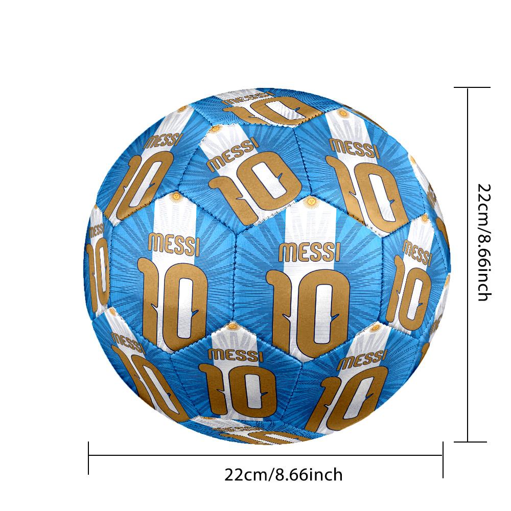 Messi 10 Number Soccer Jersey Number Size 5 Soccer Ball Machine Sewn Indooroutdoor Training And Matches Surprise Collection Gift
