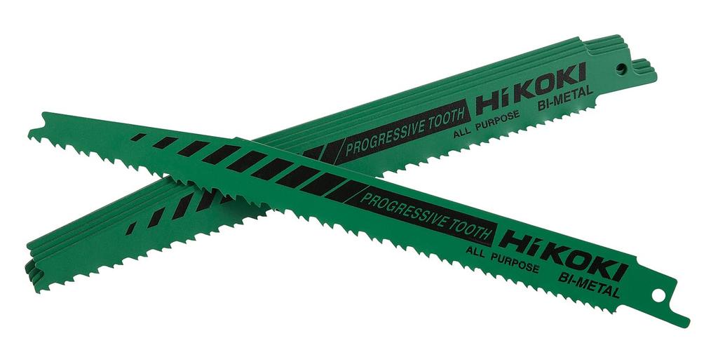 HiKOKI Reciprocating Saw Blade 203mm Overall Pack of for No. 132, Length, 6-11 Teeth/Inch, 5, Renovations, 0031-8621