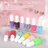 Fixash Kids Nail Polish Set: Peel-off, water-soluble, quick-drying, 12 colors. Perfect for elementary school girls (ages 6-13). Includes princess-them