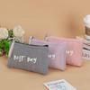 Japan-Korea Canvas Cosmetic Clutch: Travel-Size Lipstick & Phone Organizer