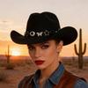 Fashion Star Butterfly Chain Cowboy Cap For Women Men Western Hat Fashion Accessory for Music Festival Theme Party
