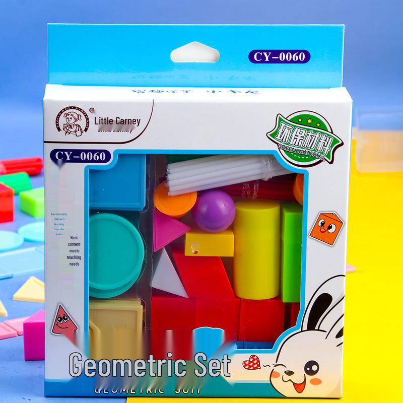 Little Kani First Grade Math Set: Geometric Solids, Shapes, and Counting Tools